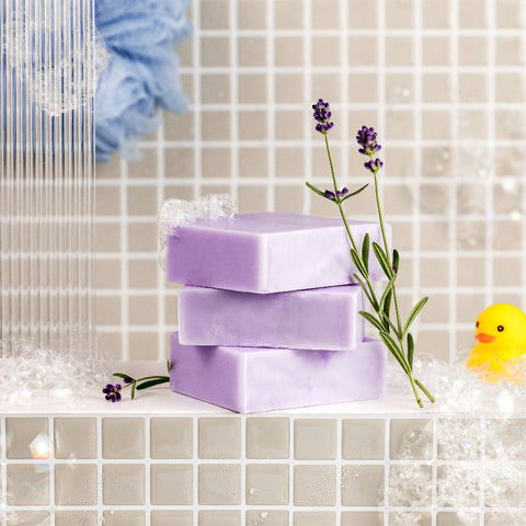lavender flower soap Handmade Lavender Soap for Brown Kids